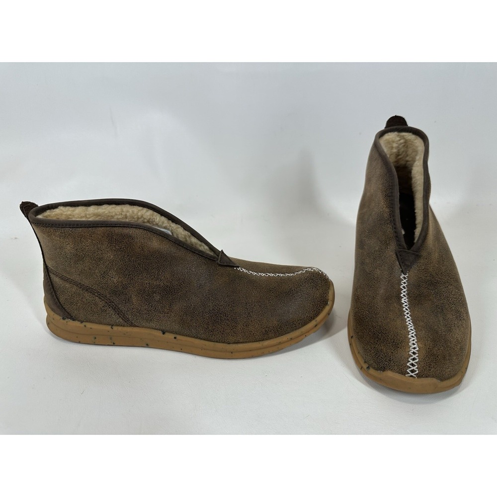 DANNER Pilgrim Forest Moc‎ Chestnut women's 9.5 Leather Ankle Boots Shearling